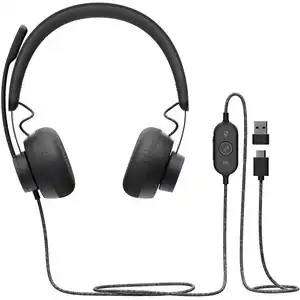 Logitech Zone Wired Over-the-head Stereo Headset MSFT Teams USB-C