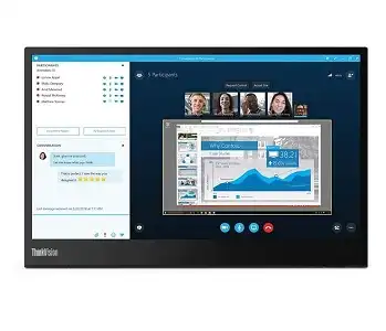 Lenovo ThinkVision M14 14" Full HD Portable Monitor – Lightweight, USB-C, IPS Display