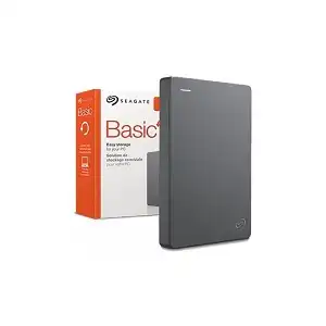 Seagate Basic Portable Hard Drive – USB 3.0 External Storage for Windows, Mac & Consoles (1TB to 5TB)