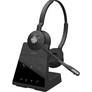 Jabra Engage 65 Stereo Wireless Headset | Crystal-Clear DECT Audio | Professional Binaural Design