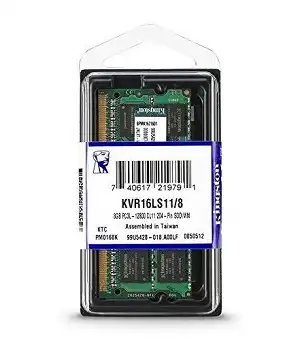 Kingston 8GB DDR3-1600 SoDIMM - 204-pin, CL11, Non-ECC RAM for Notebooks